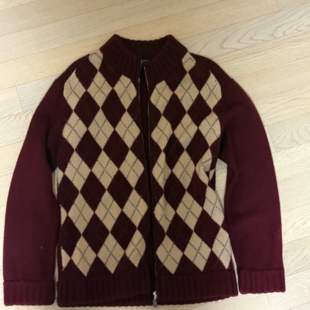 버버리 블랙라벨 니트 집업