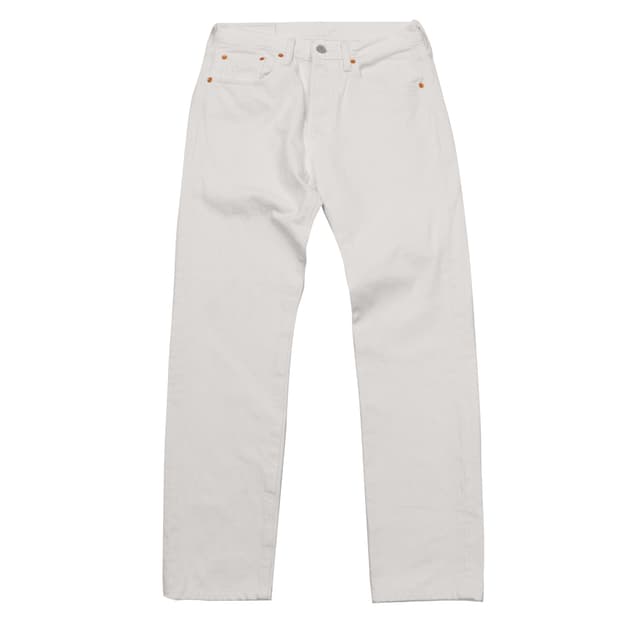 LEVIS 501 화이트 데님 진 size 29