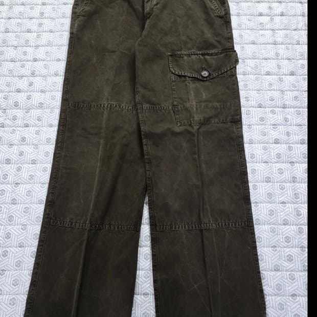 씨피컴퍼니 CP Company 카키 와이드 카고 35