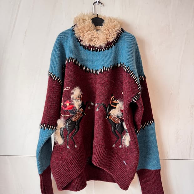 텍있는 새상품 Dsquared2  코트식 포켓 니트 스웨터 XXS