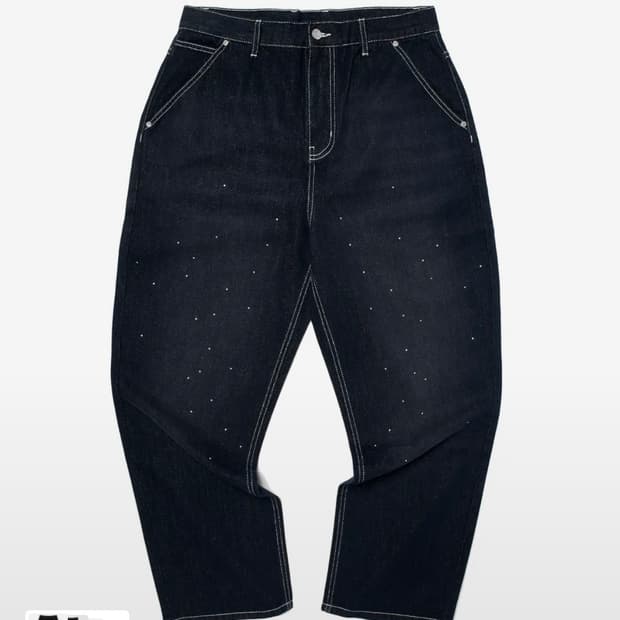 WKNDRS rhinestone denim pants L사이즈 (1회착)