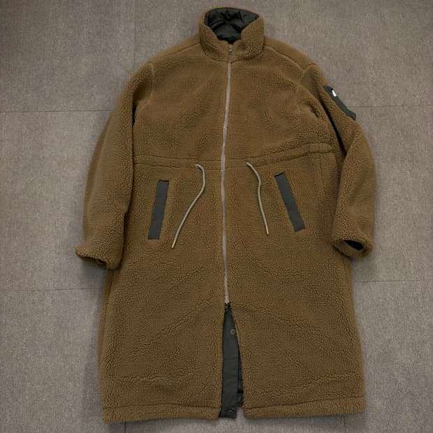 hideout 하이드아웃 롱 플리스 리버시블 자켓