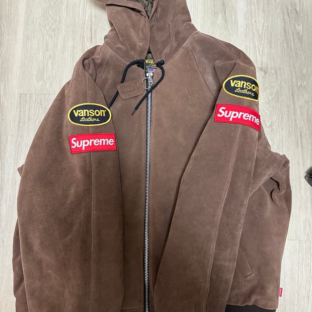 슈프림 밴슨 레더 후드