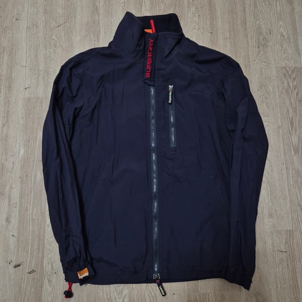 슈퍼드라이 윈드하이커 자수 로고 바람막이 자켓 S(90)