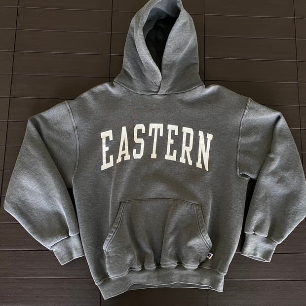 (M) 90s 러셀 후드 그레이