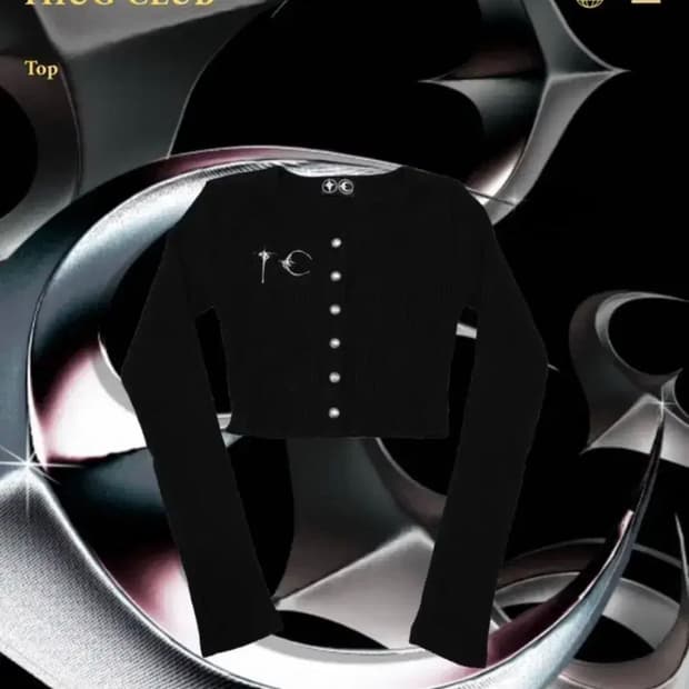 떠그클럽 블랙 가디건