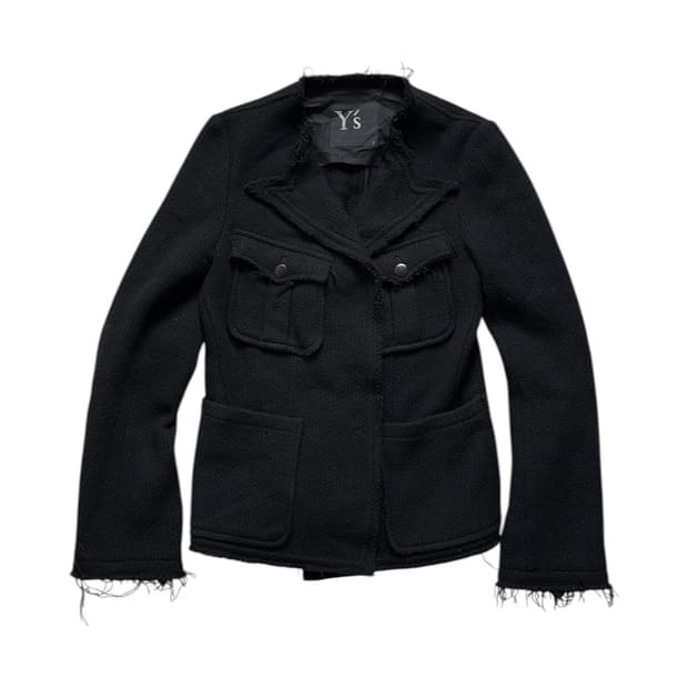 Y's Distressed Wool Jacket