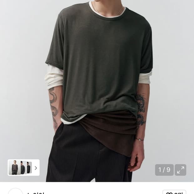 노이어 레이어드 하프 롱 슬리브 48