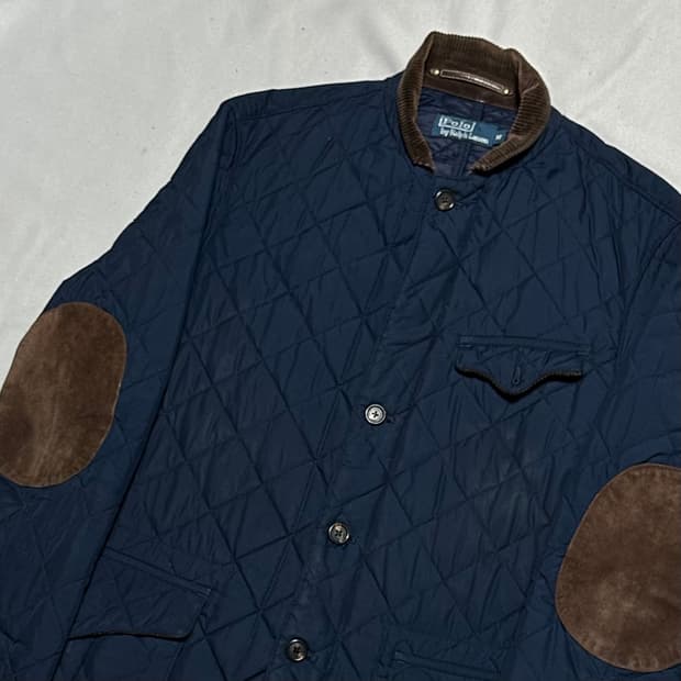 M 폴로랄프로렌 네이비 퀼팅 자켓