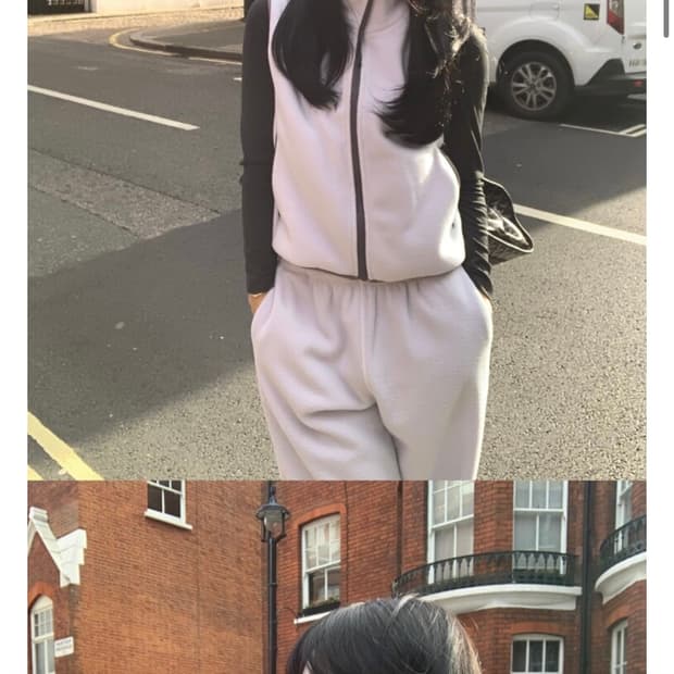 셀리앤리옹 플리스 셋업