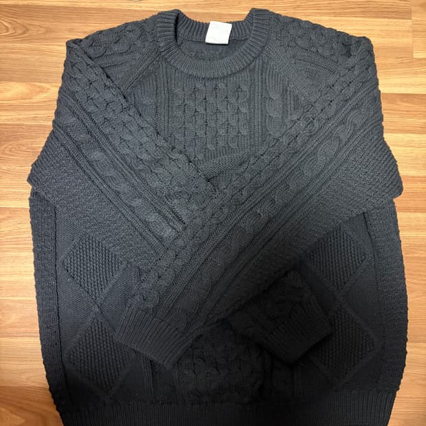 나이키 케이블 니트 블랙 L