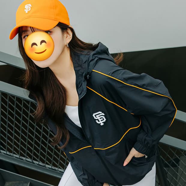 MLB 베이직 썸머 파이핑 바람막이 XS