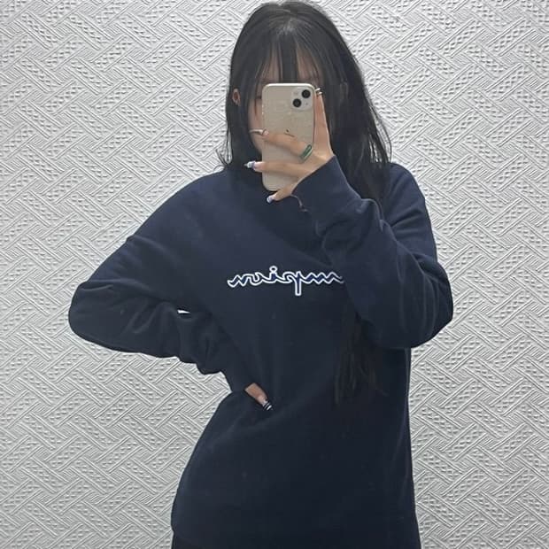 챔피온 올드스쿨 캐주얼 스펠로고 약기모 맨투맨 M C07734