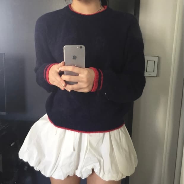 GAP 갭 모리걸 컬러 포인트 니트