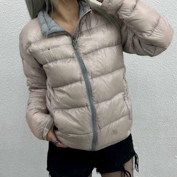 몽벨 800 파스텔 핑크 경량패딩 M