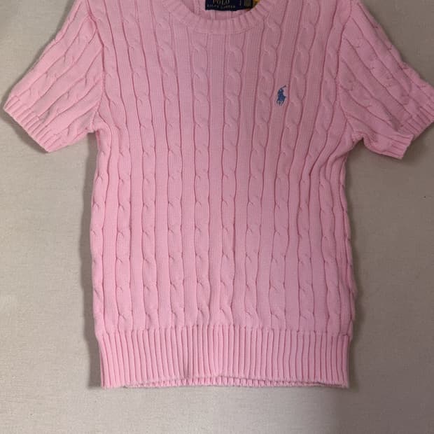 [새상품] 폴로랄프로렌 케이블 니트 반팔
