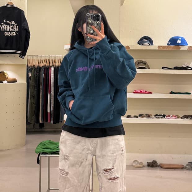 디스이즈네버댓 로고 후드티 U1163