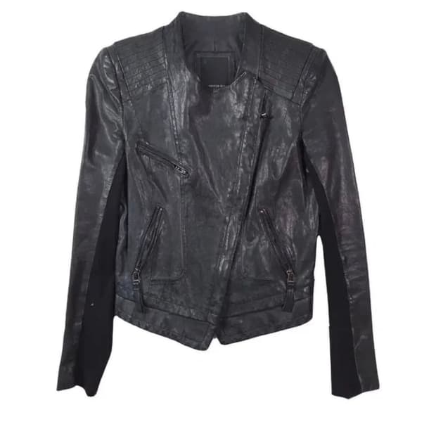 Bias lambskin jacket