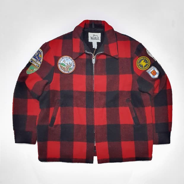 울리치 60~70s 버팔로 울 자켓 패치워크 XL (110~120)