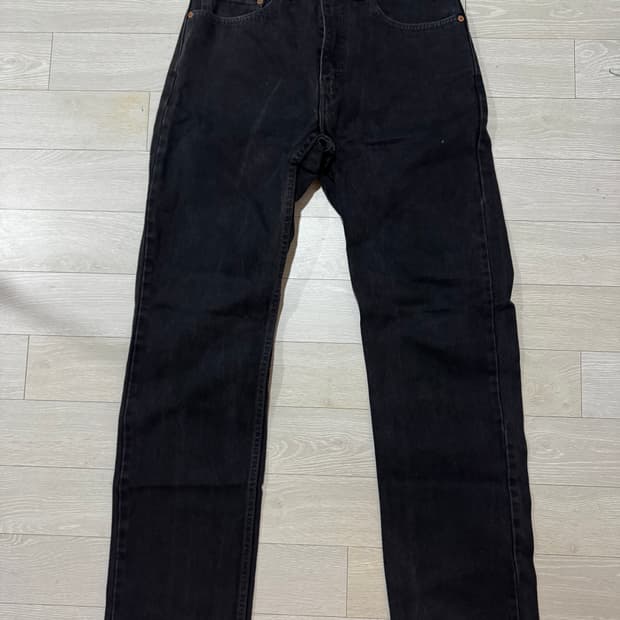 90’s 리바이스 505 흑청 데님 팬츠