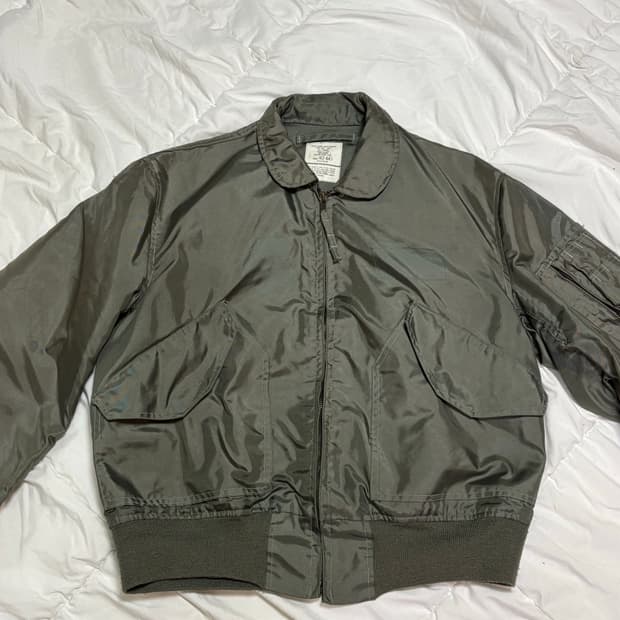 [L]  CWU - 36 미군 자켓 OG 봄버 블루종