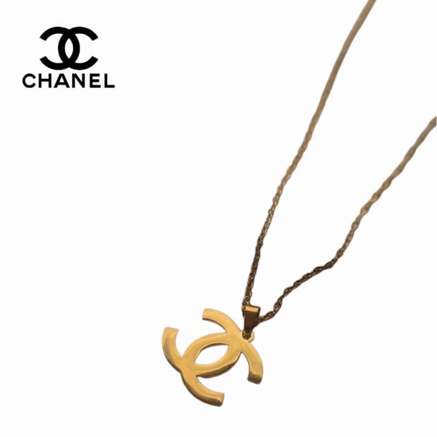 샤넬 골드 로고 체인 목걸이