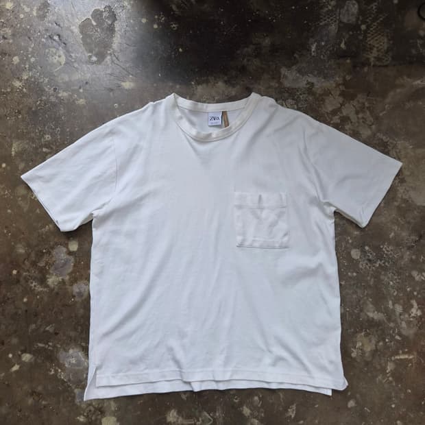 XL) ZARA 자라 포켓 반팔티 반팔티셔츠