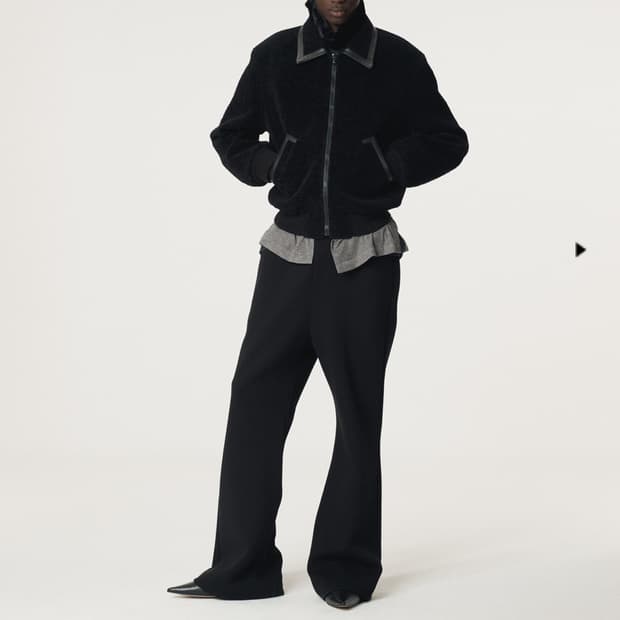 렉토 25fw 콘트라스트 벤 점퍼 s size