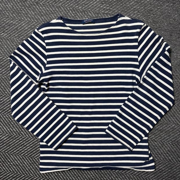 세인트제임스 스트라이프 긴팔 티셔츠 네이비(XS)