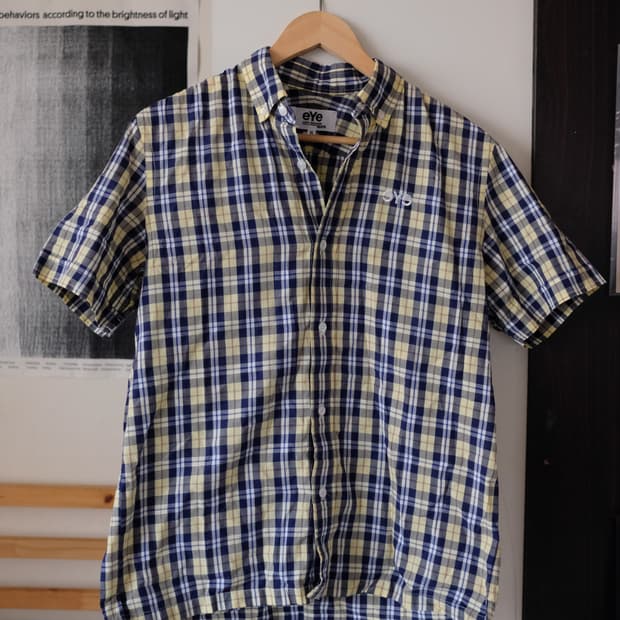 eYe 준야와타나베 꼼데가르송 반팔 셔츠 s