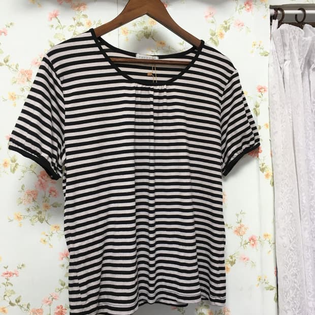 스트라이프 셔링 반팔티