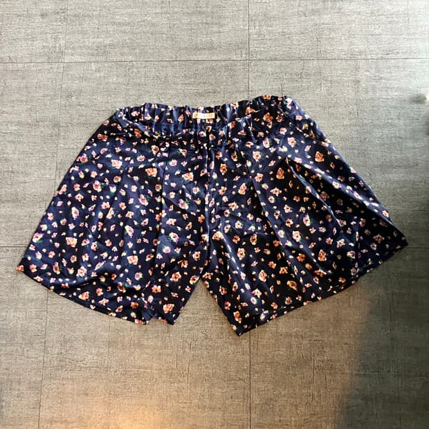 일본빈티지 Rarant 하구미모리걸 할메카지 플라워 벌룬 하프팬츠반바지