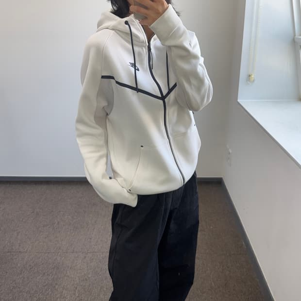 Nike 나이키 테크팩 화이트 후드집업