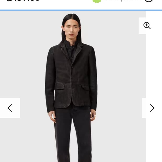 105) 올세인츠 스웨이드 블레이져 