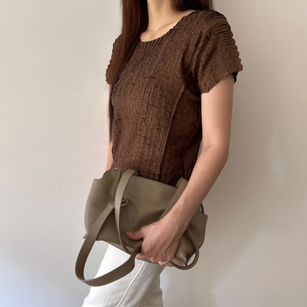 이세이미야케 issey miyake 크링클 플리츠 반팔
