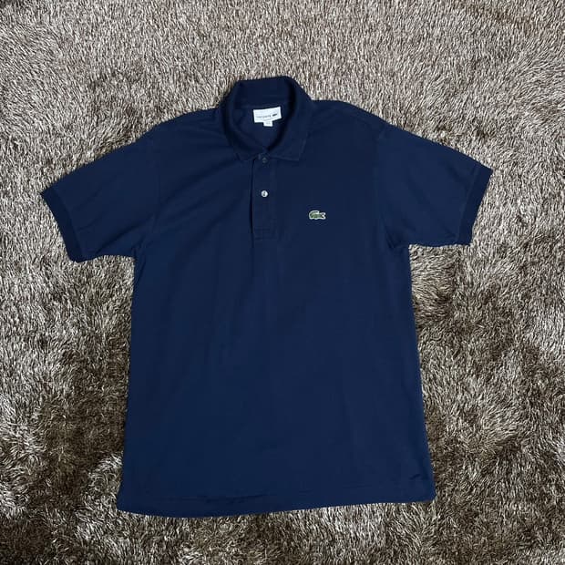 라코스테 LACOSTE 네이비 클래식핏 반팔 카라티 M