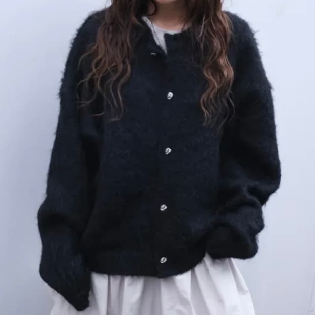 모헤어 가디건 자켓