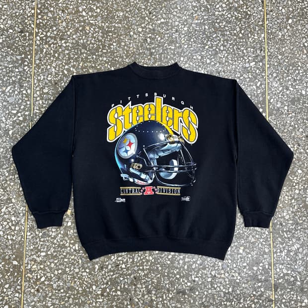 90s USA 살렘 스포츠 스틸러스 빈티지 스웻셔츠 XL