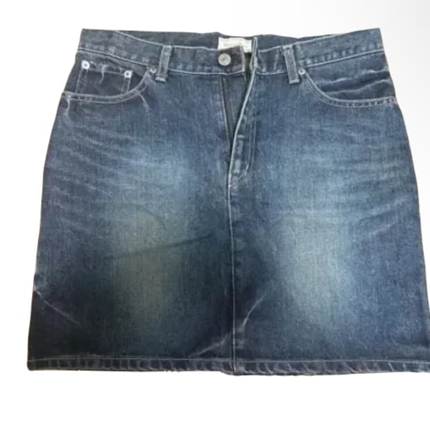 빈티지 미니 스커트 청치마