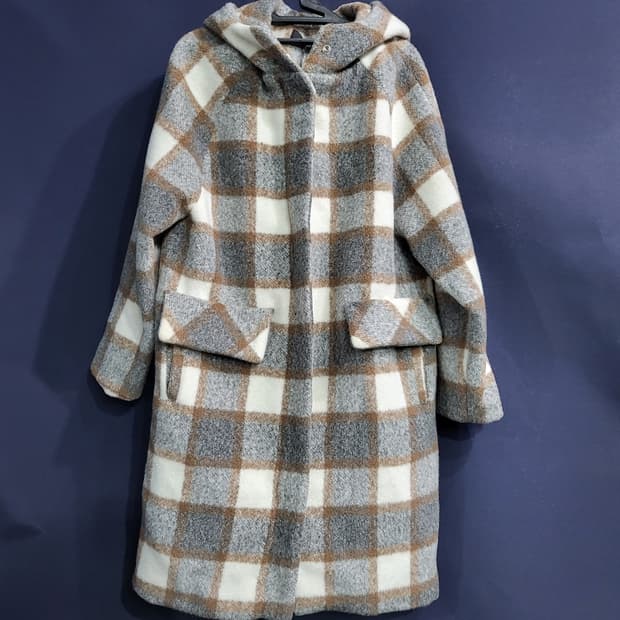 collects 체크 후드코트(새상품)