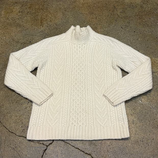 90s USA 빈티지 폴로 랄프로렌 피셔맨 니트 헤비코튼 꽈베기니트 