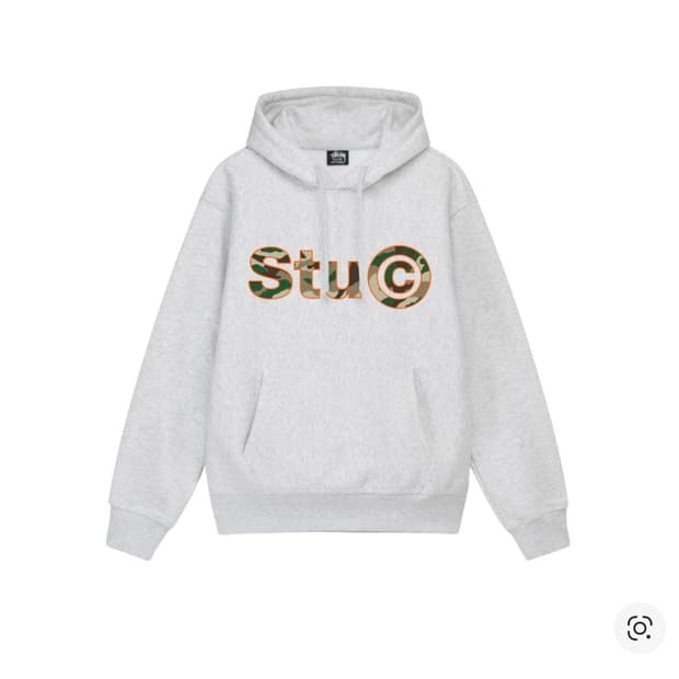 스투시 Stu.c 후디 애쉬 헤더 stussy