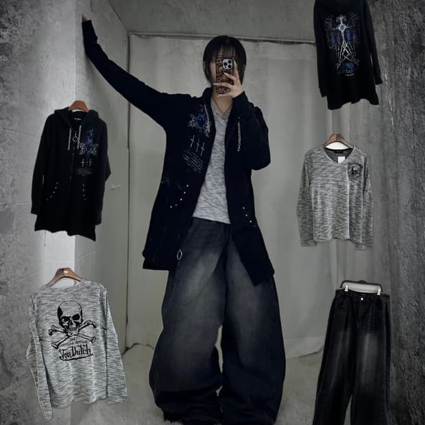 본더치 데일리펑크 델펑 락시크 코디세트 