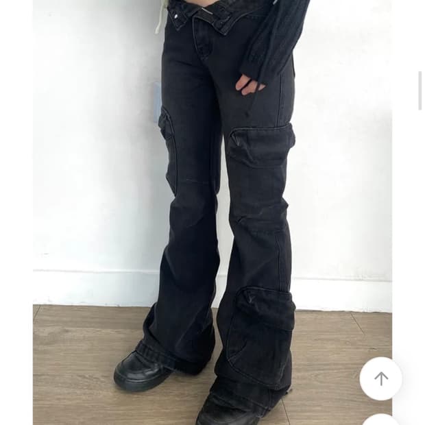 부츠컷 카고 팬츠 