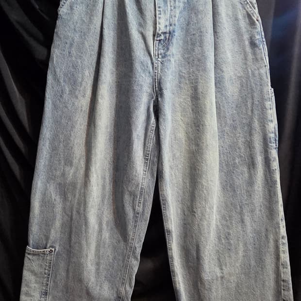 Begin2.0.2 원턱 와이드 카펜터 데님팬츠