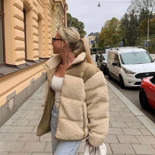 노스페이스 쉐르파 눕시 자켓 패딩 S