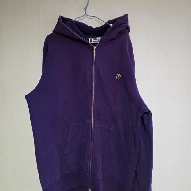 [3XL] 베이프 미니사루 풀 후드집업 퍼플