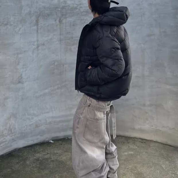 밈더워드로브 x 코인서울 와이드 데님팬츠