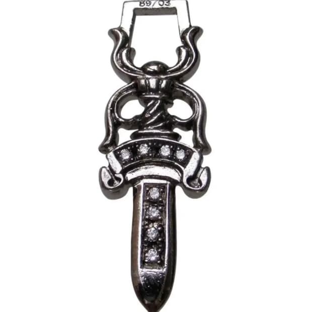 크롬하츠 블랙다이아 대거 펜던트 M