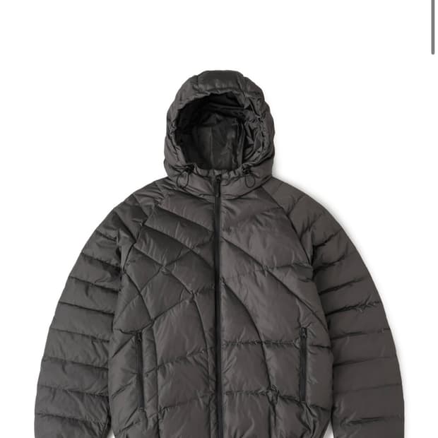 25FW Web Goose Down Puffer Jacket Mud차콜